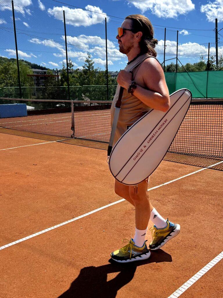 Tennis case for Andreas Bilous
